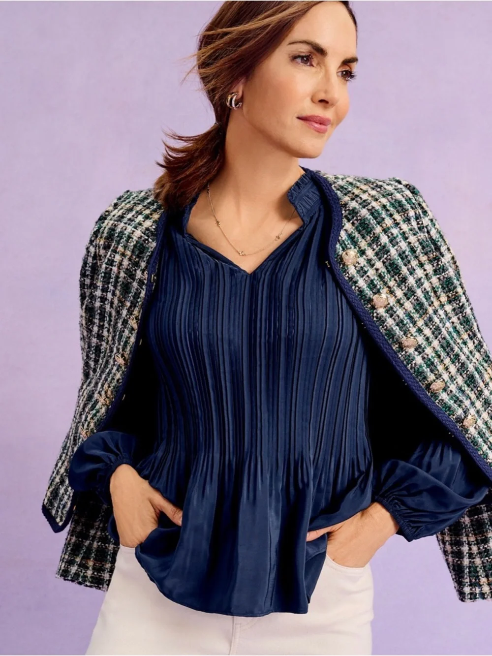 Talbots nwt contrast